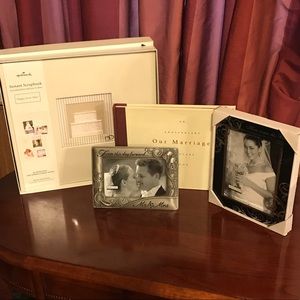 Wedding bundle: scrapbook and picture frames